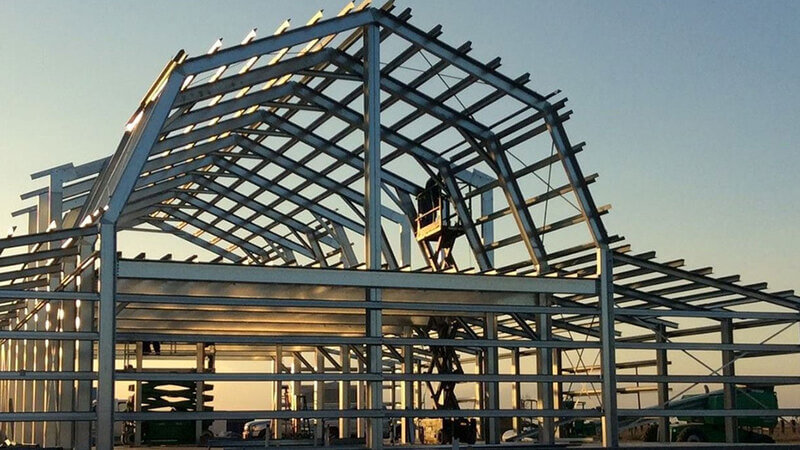 Mẫu nhà xưởng 1000m2 hiện đại với khung thép tiền chế