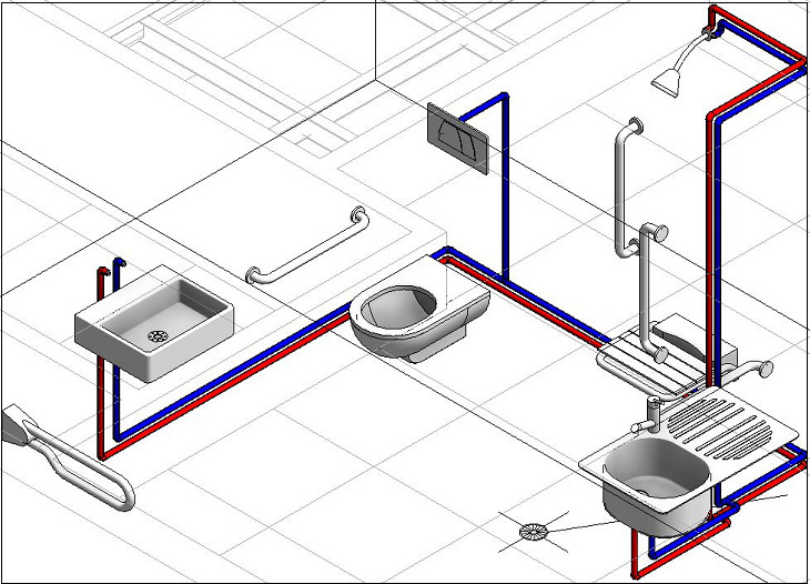 Cách bố trí ống nước trong nhà tại các khu vực chính