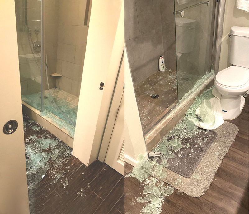 Việc nứt vỡ kính khi lắp đặt cửa kính thiếu kỹ thuật