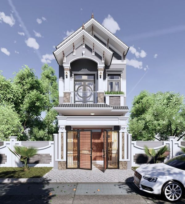 Nhà 2 tầng mái Thái