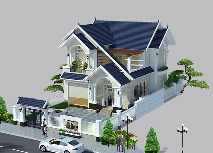 Nhà biệt thự mái Thái