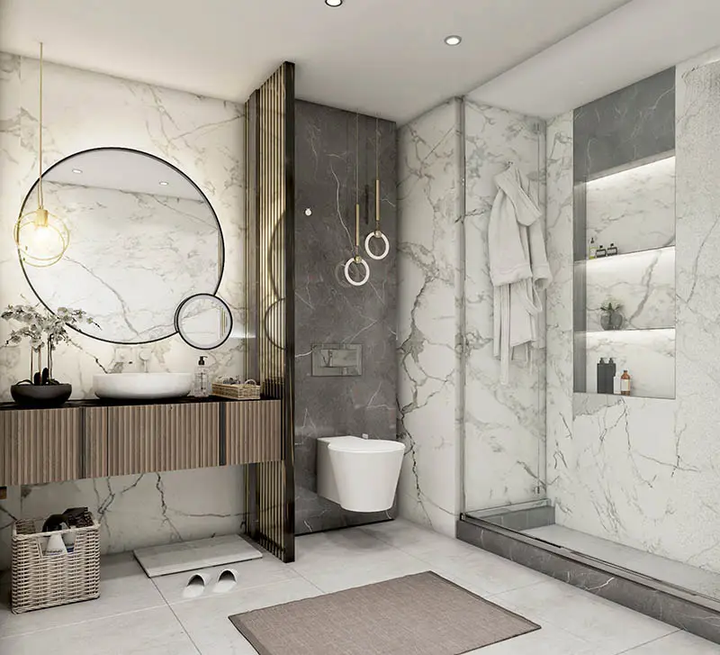 thiết kế nội thất Phòng tắm thông minh