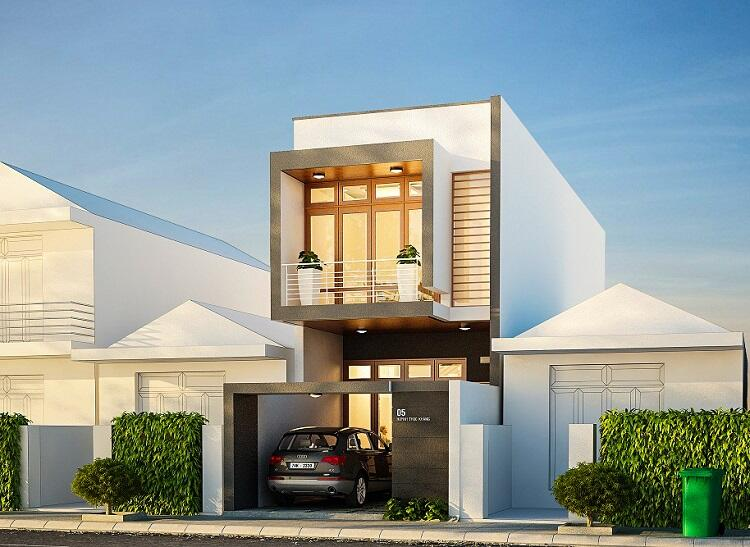 Tổng quan về thiết kế nhà 2 tầng 5x20m có gara