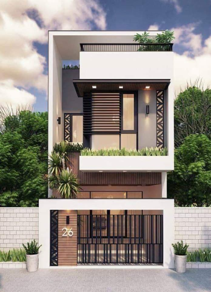 Phối cảnh kiến trúc nhà phố 4x16m 2 tầng - thịnh phát