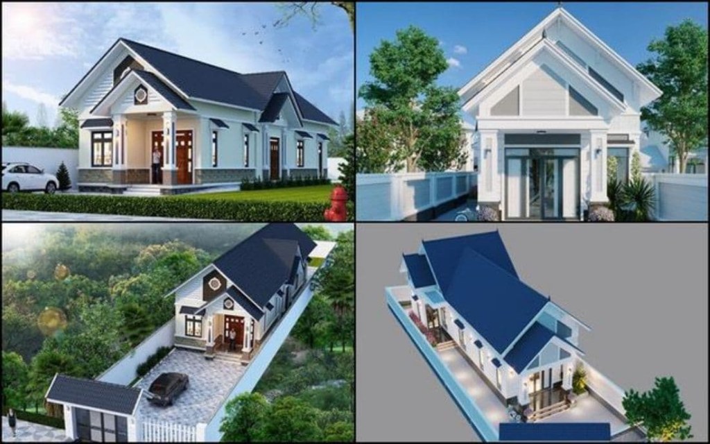 Nhà vườn cấp 4 mái Thái