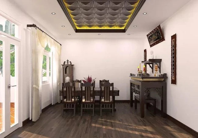 Không đặt bàn thờ đối diện cửa chính