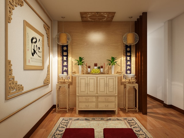 Không đặt bàn thờ ở nơi có tường bị nứt hoặc hư hỏng