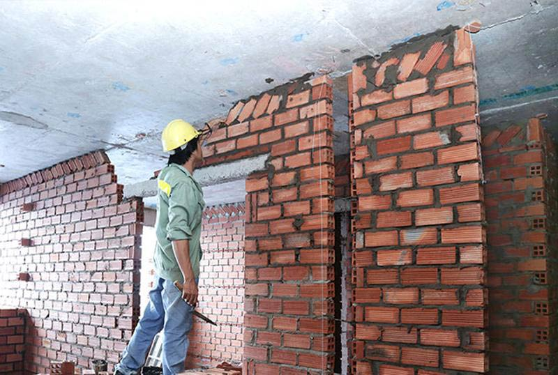 Kết cấu xây dựng tường chịu lực: Phù hợp với nhà cấp 4 và khu vực nông thôn