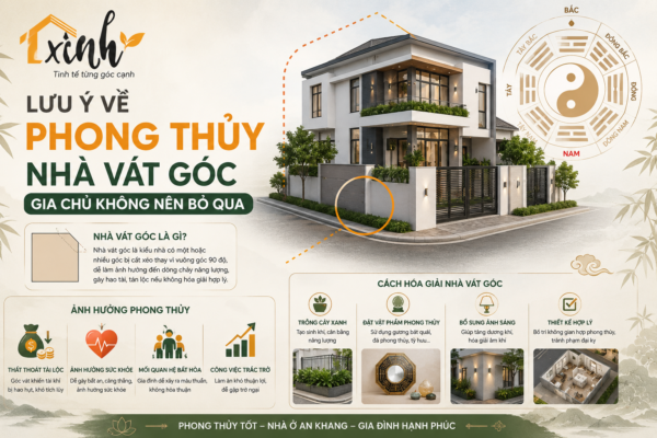 Lưu Ý Về Phong Thủy Nhà Vát Góc Gia Chủ Không Nên Bỏ Qua