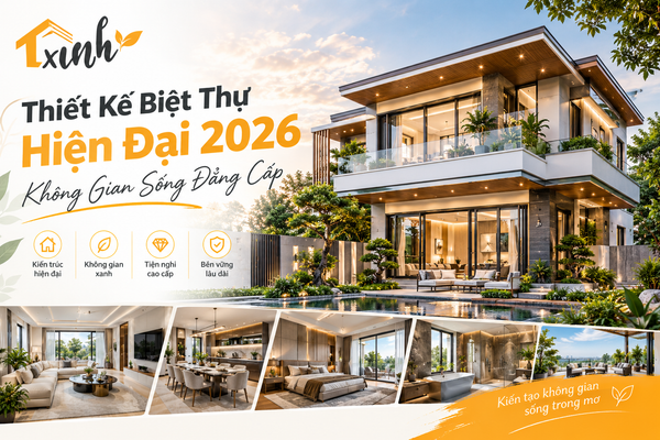 Thiết Kế Biệt Thự Hiện Đại 2026: Không Gian Sống Đẳng Cấp